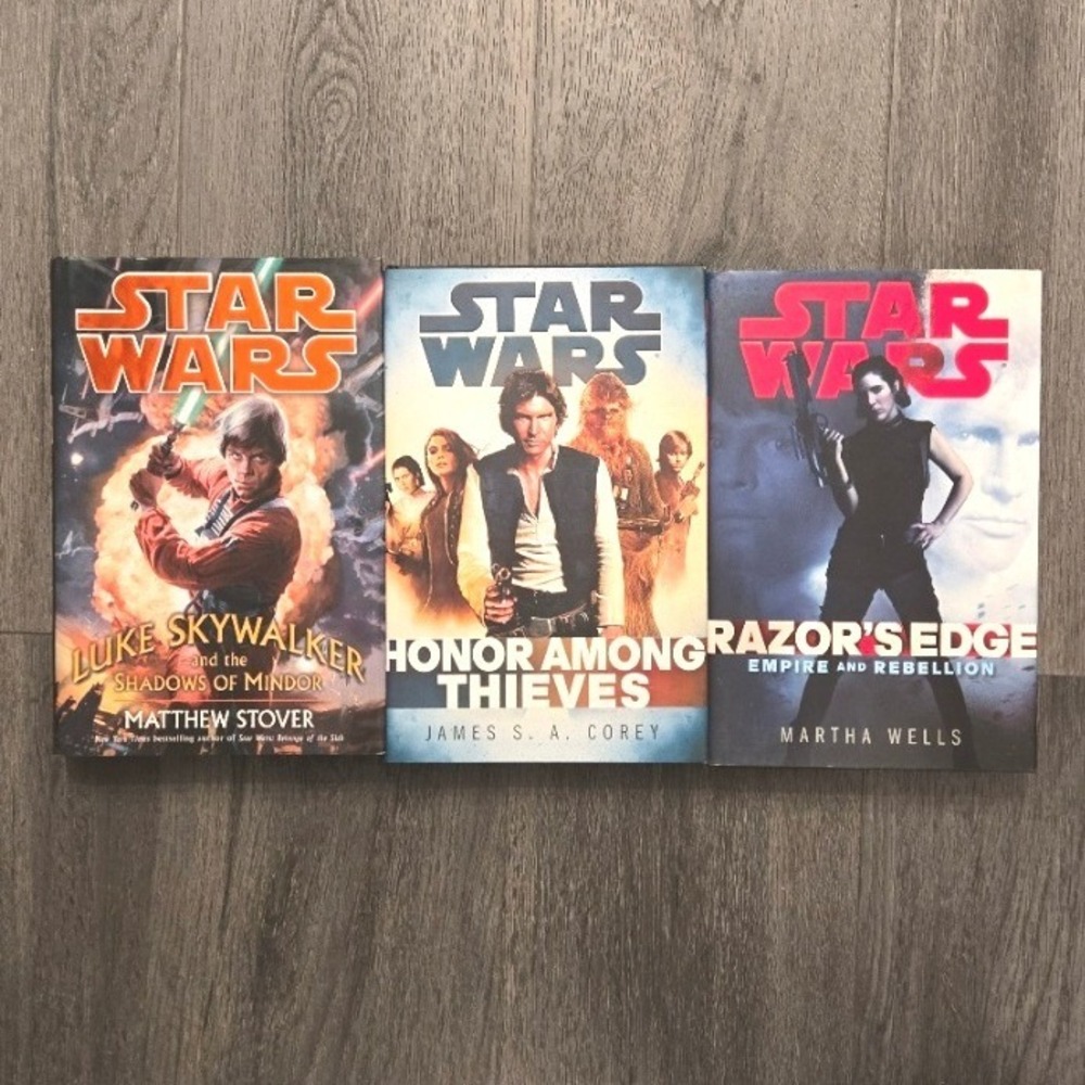 Star Wars Hardcover Lot: Mindor, Honor Among Thieves, Razor's Edge (Early Ptg)
